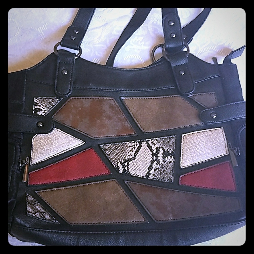 Mosaic pattern purse by Mia and Luca